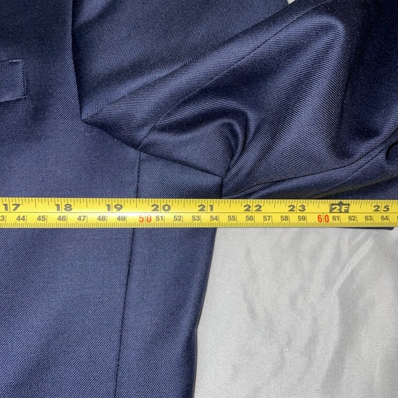 Jos A Bank Mens Slim Fit Navy Blue Blazer - Picture 11 of 16
